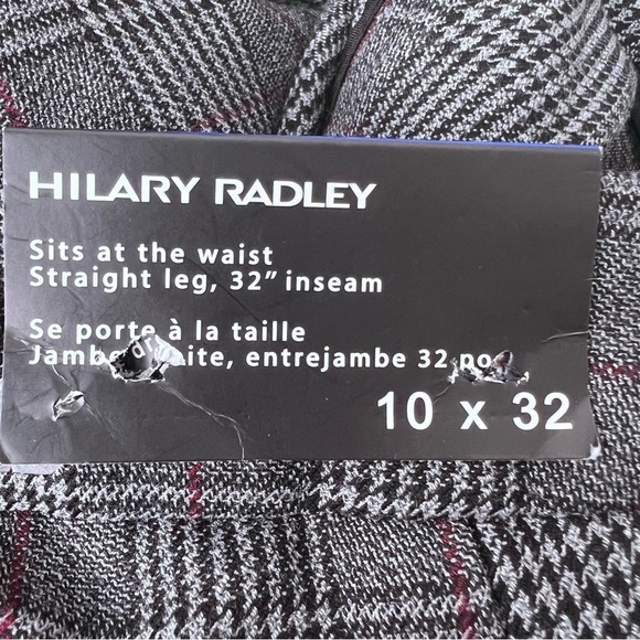Hilary Radley Academia Plaid Trouser Pants Size 8 NWT - Picture 7 of 7